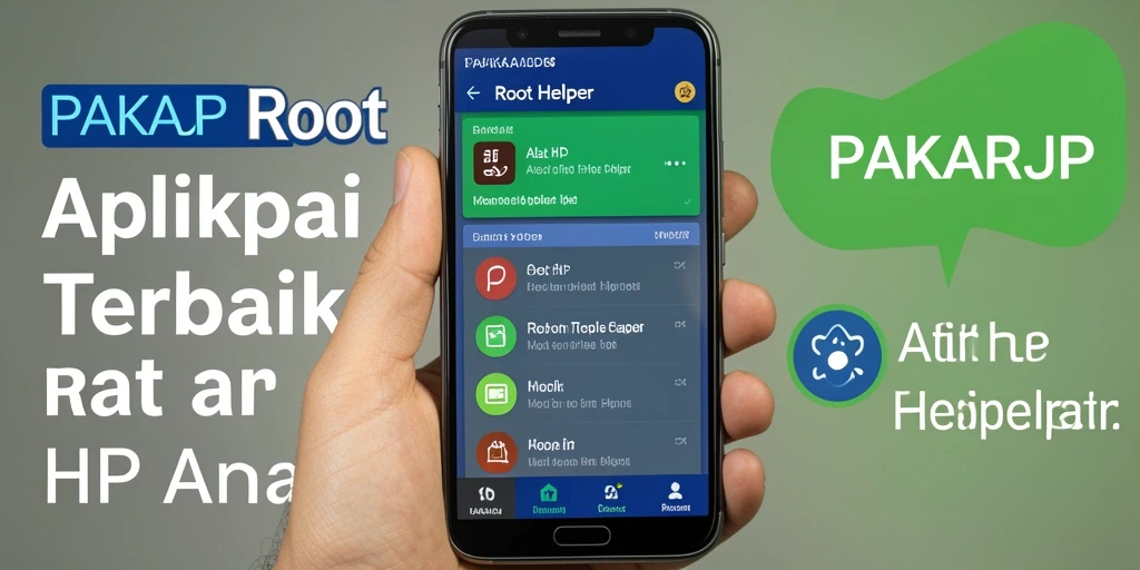Tampilan antarmuka PAKARJP yang ramah pengguna untuk Root Helper.