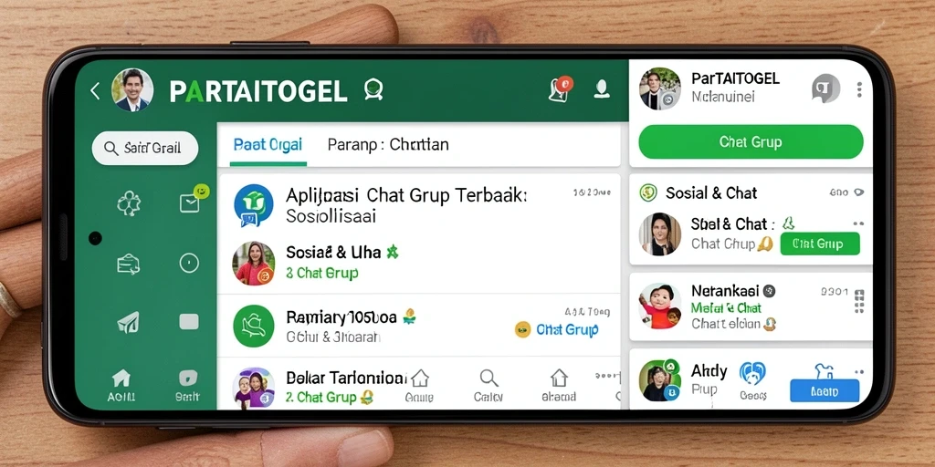Tampilan antarmuka PARTAITOGEL untuk chat grup yang menarik dan mudah digunakan.