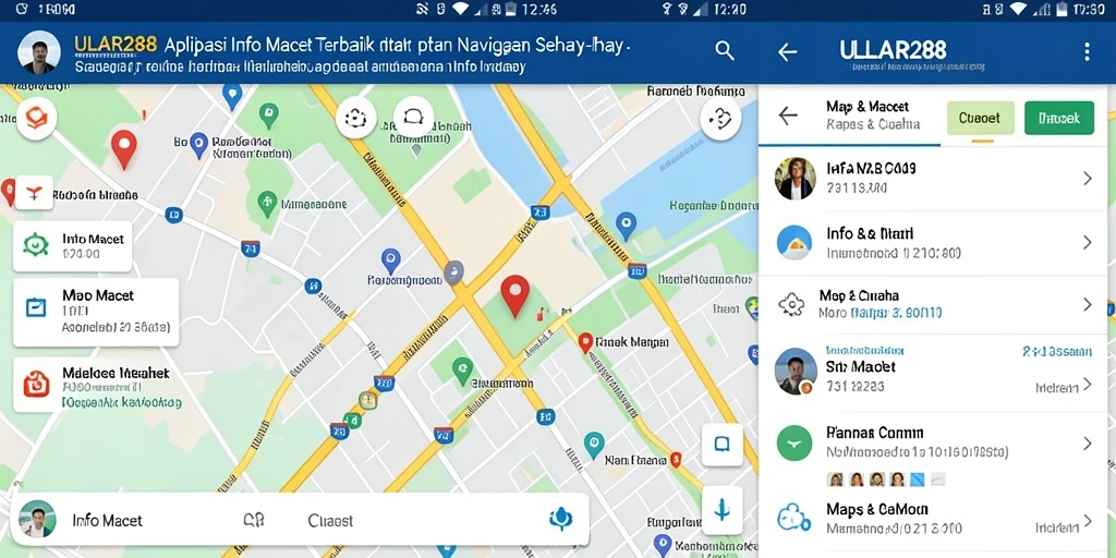 Antarmuka aplikasi Info Macet ULAR288 yang informatif.