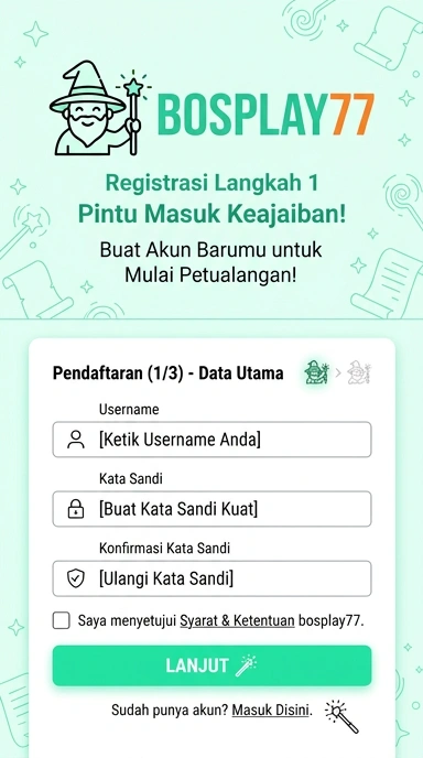 Buat Akun Baru di bosplay77 Dengan Mudah